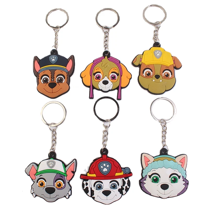 

Paw Patrol Keychain Rocky Everest Cute Anime Puppy Key Chain Toy Children's Toys Cartoon Home Decoration Marshall Key Ring