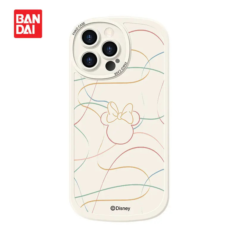 

New Bandai Disney Cute Mickey and Minnie Phone Case for iPhone 11 12 13 Pro Max X XR XS Max 7 8 Plus Mickey Mouse Silicone Case