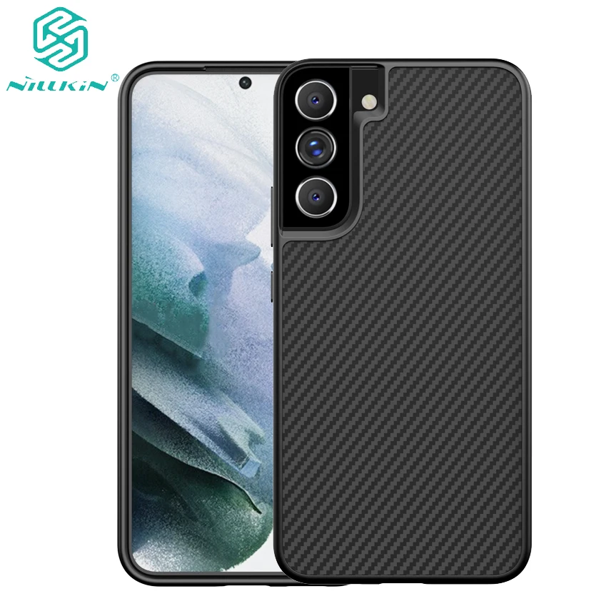 Чехол NILLKIN из синтетического углеродного волокна для Samsung S22 Plus Пластиковая