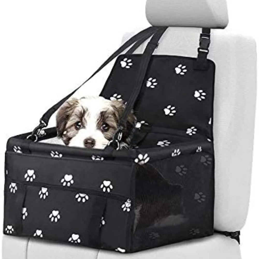 

Portable Pet Dog for Small Dogs Booster Car Seat Waterproof Foldable Puppy Car Seat with Seat Belt for Dog Accessories Chien