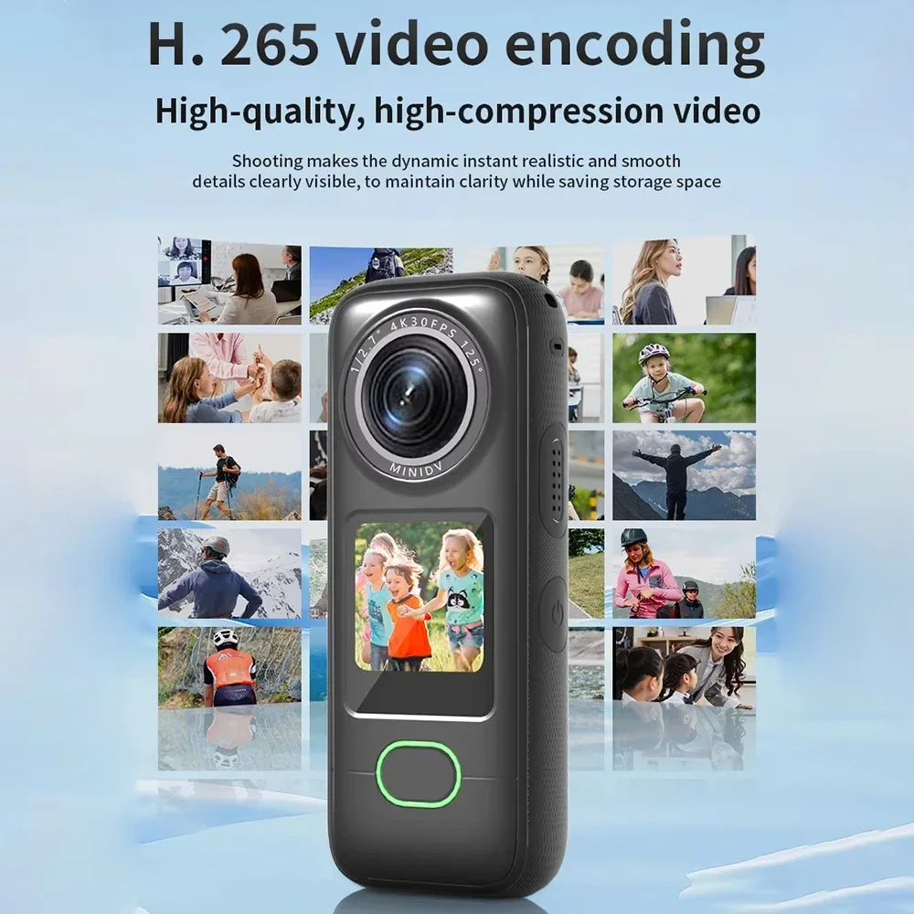 4K Action a WiFi Sports 150th ° Широкоугольный объектив с защитой от сотрясений IPX6