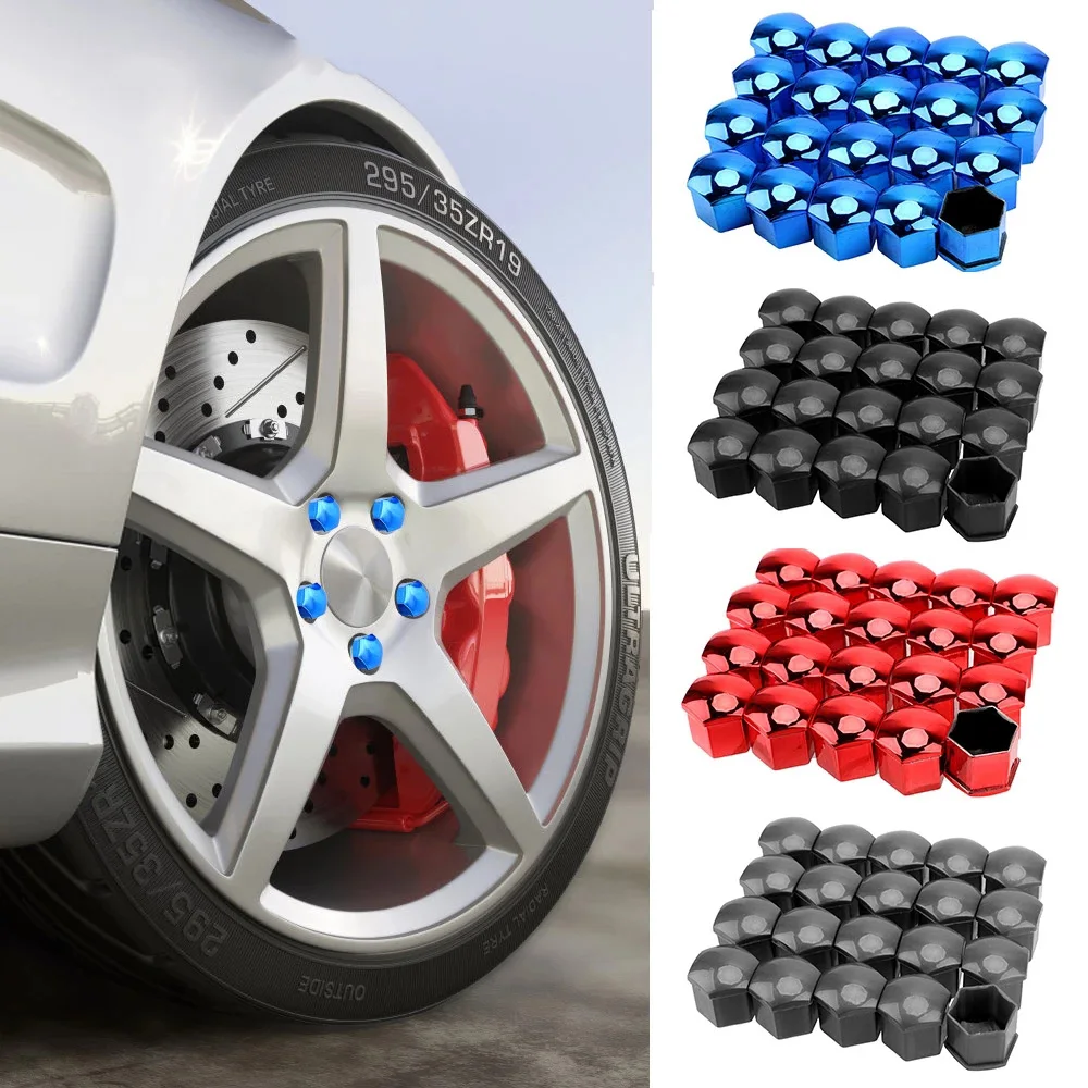 

new 20Pcs Car Wheel Nut Caps Auto Hub Screw Cover for Audi A4 A3 A6 C5 Q7 Q5 A1 A5 80 TT A8 Q3 A7 R8 RS B6 B7 B8 S3 S4