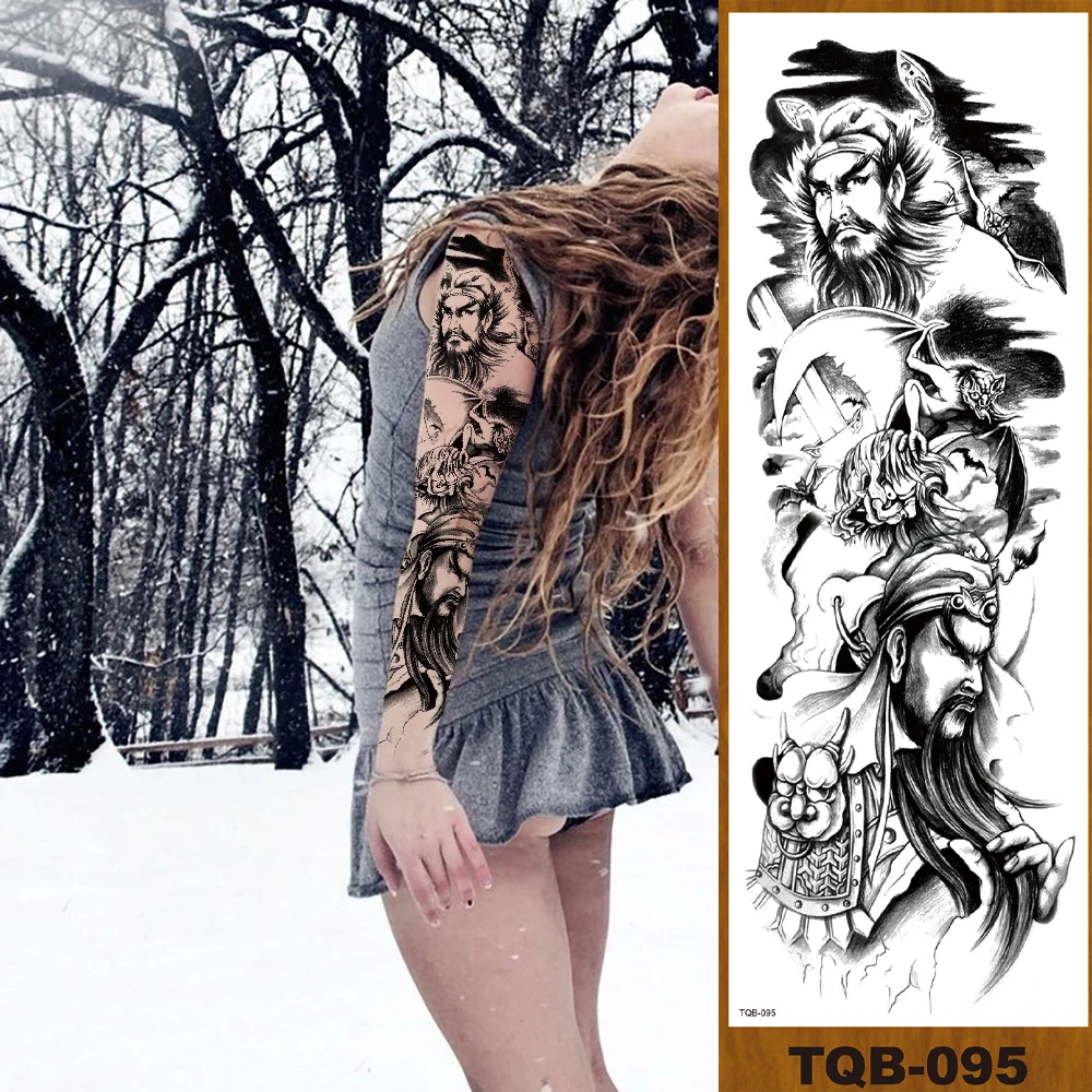 Временные татуировки на всю руку с цветами наклейки для мужчин женщин девочек