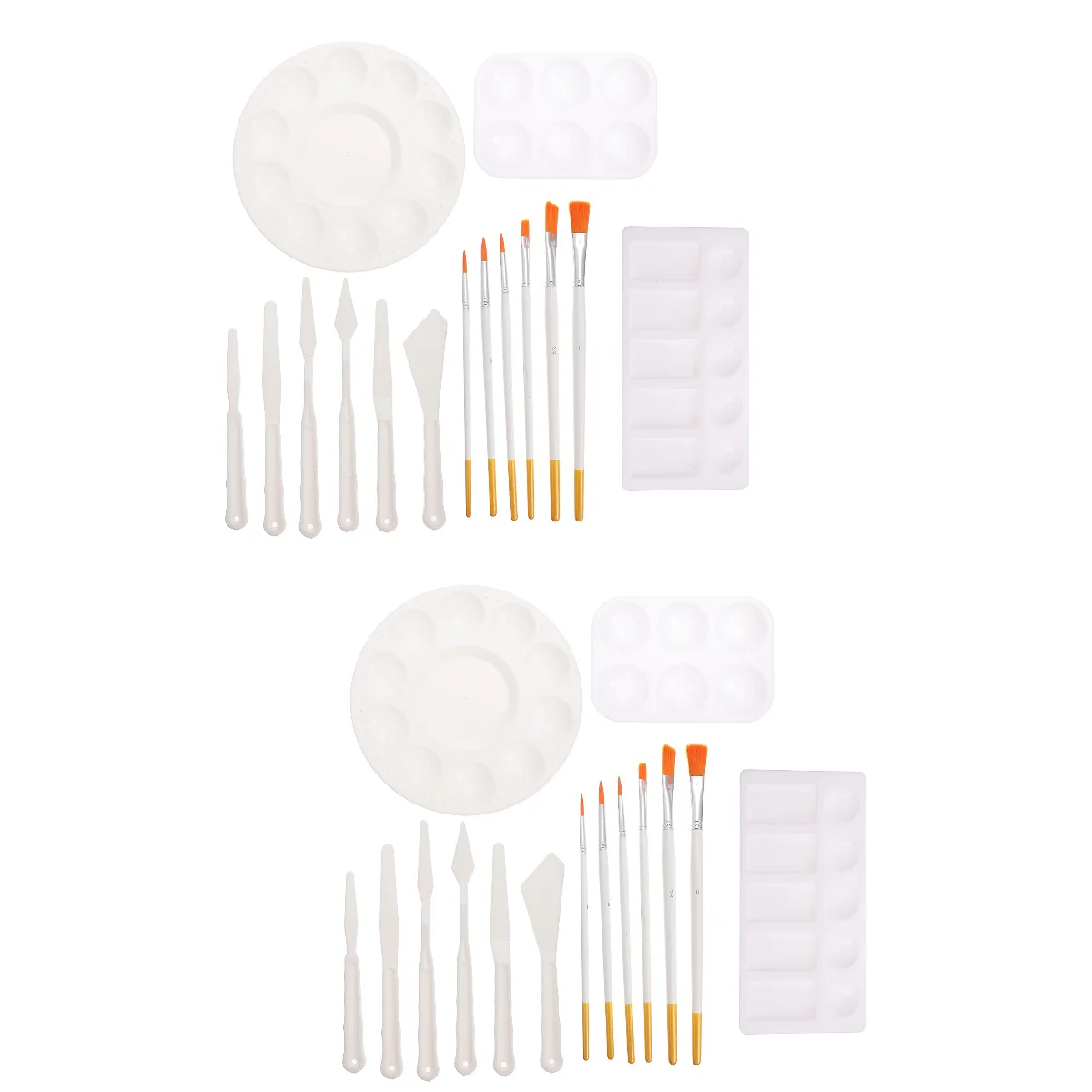 

Tray Painting Brushes Pigment Brush Oil Mixing Pallets Diy Watercolor Mixer Artist Dish Scrapers Holder Kids Drawing Color