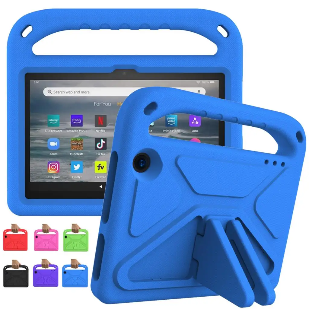 

Case For Amazon Kindle Fire 7 2022 7.0inch Full body Shockproof Tablets Kids EVA Cover For Amazon HD7 HD7 2022 Para Smart Funda
