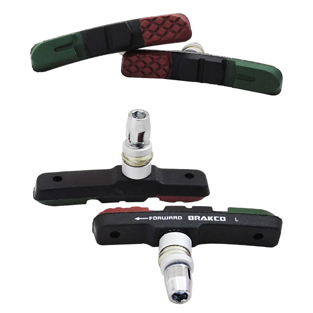 

Tool Bike Brake Block Accessories Silent V clamp Virgin rubber Brake Pad Brake shoe Grinding MTB Noise Reduction