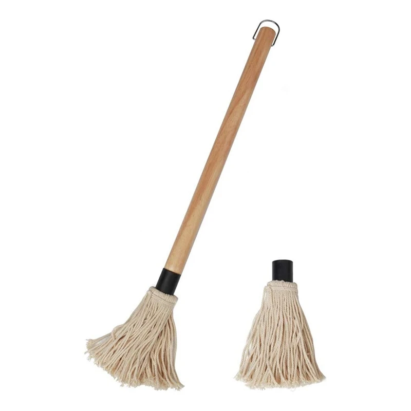 

Grill Brush, Bbq Cleaner Long Handle Wooden Bbq Grill Brush For Cooking Roasting Grilling Bbq Accessories Tools