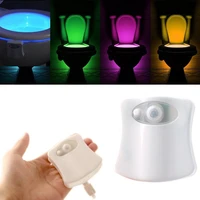 pir motion sensor toilet seat night light 16colors waterproof backlight for toilet bowl led luminaria lamp wc toilet light