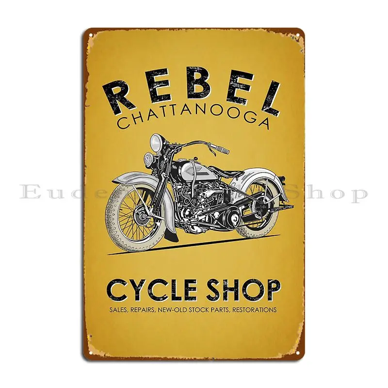 Металлический знак Rebel Cycle Shop