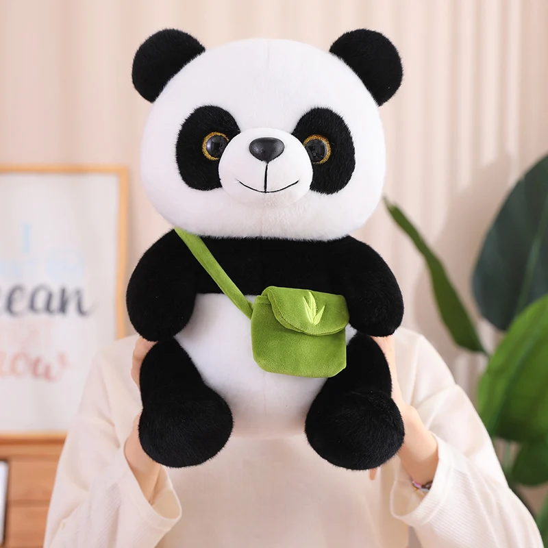 

20/45cm Kawaii Panda Plush Toys Cute Backpack Panda Bears with knapsack Plushie Doll Stuffed Animal Toy For Kids Best Gift