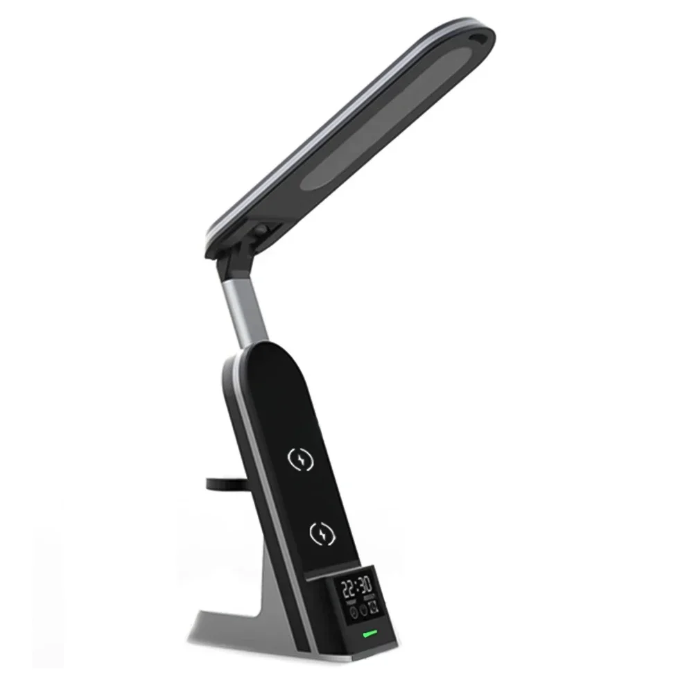 Светодиодная настольная лампа с регулируемой яркостью беспроводное зарядное