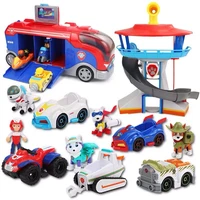 paw patrol dogs rescue set puppy pat patrol toys cars patrulla canina ryder anime action figures model car christmas gift toy