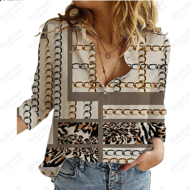 

Women'S Fashion Woman Loose Long Sleeve Shirt Fashion New Women'S Top 2023 New Fashion Women'S Fashion Women Turn Down Collar