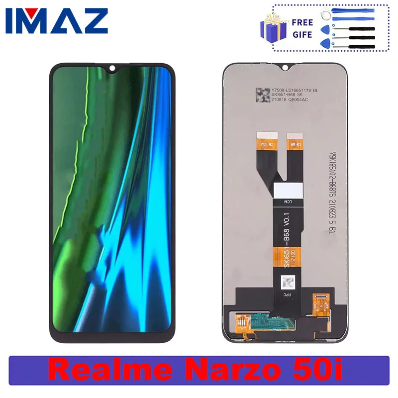 

Оригинальный ЖК-дисплей 6,52 дюйма для Realme C11 2021 Narzo 50i, фотография для ремонта Realme Narzo 50i