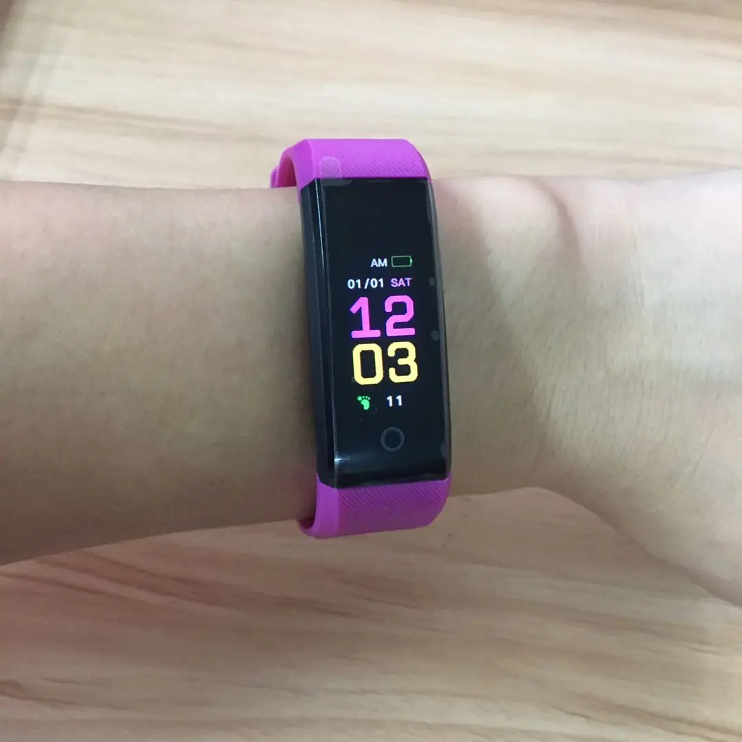 Смарт-часы 115Plus Bluetooth-браслет 2020 пульсометр артериальное давление смарт-браслет