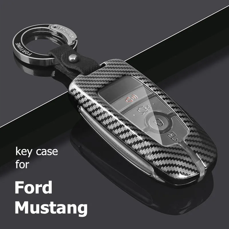 

Metal Key Case Cover For Ford Fusion Mustang Explorer F150 Edge Mondeo MK5 Focus MK4 Remote Fob Keychain Accessories