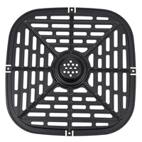 carbon steel steamer rack air fryer supplies air fryer replace grill pan square grill plate air fryer fry pan air fryer tray
