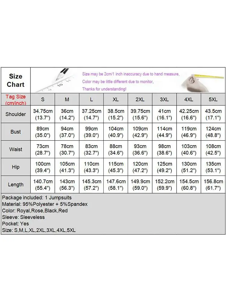 Women Sleeveless Party Jumpsuits 2023 VONDA Sexy V-neck Rompers Elegant Office Lady High Waist Side Pockets Patchwork Playsuits