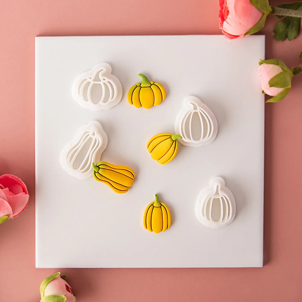 Креативная мини-форма для резки тыквы серьги из мягкой глины аксессуары