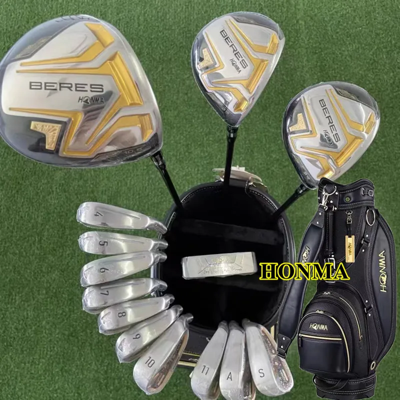 2023 New Honma S08 Golf club Set Four Star Men's Golf club complete set Beres Aizu Drawing Pattern with bag