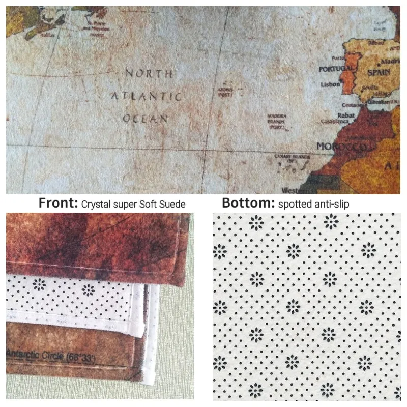 Кухонный коврик 3D нескользящий напольный для входной двери и туалета Мягкий