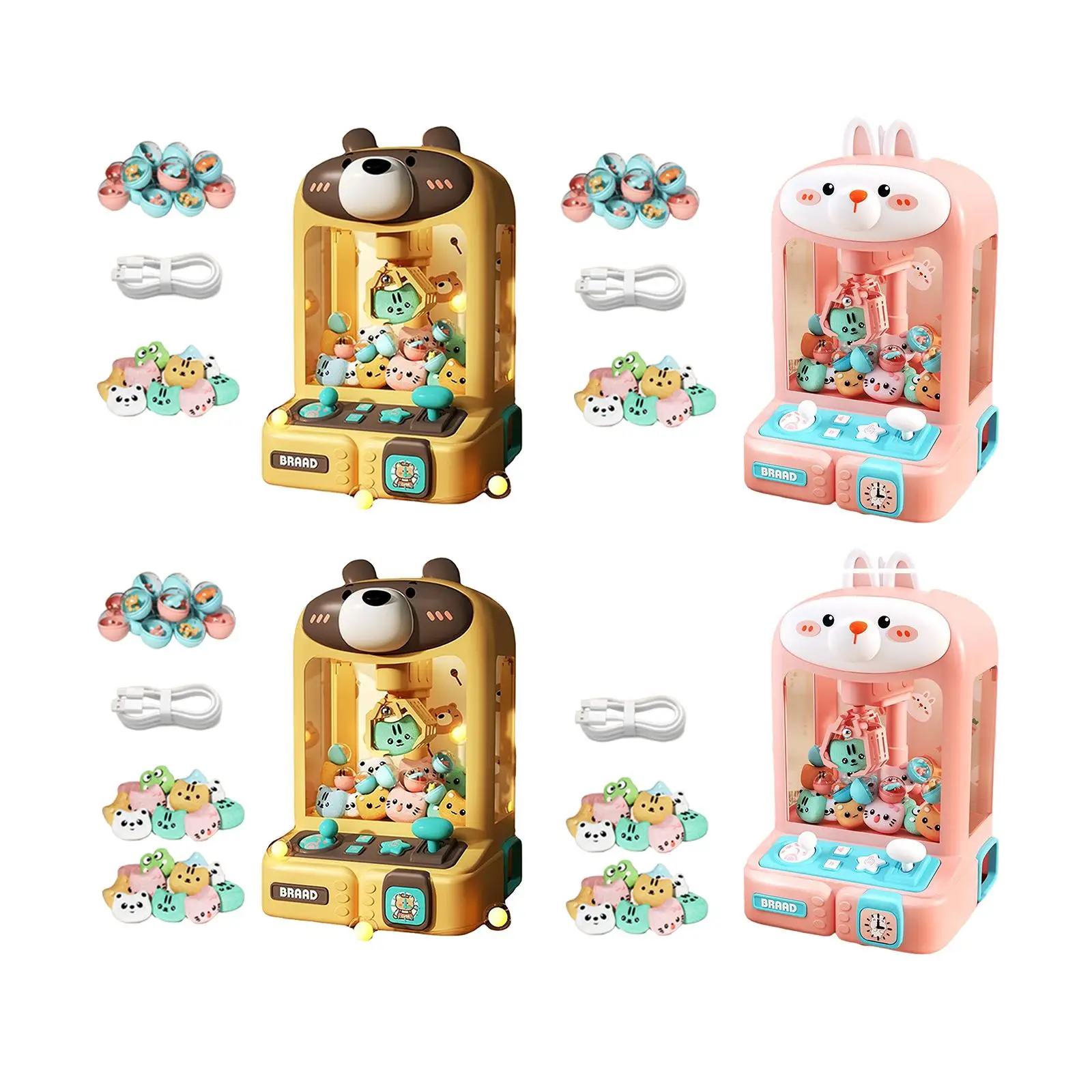 

Mini Claw Machine with Sounds Arcade Claw Game Electronic Small Toys Mini Vending Machines for Girls Children Adults Kids Gifts