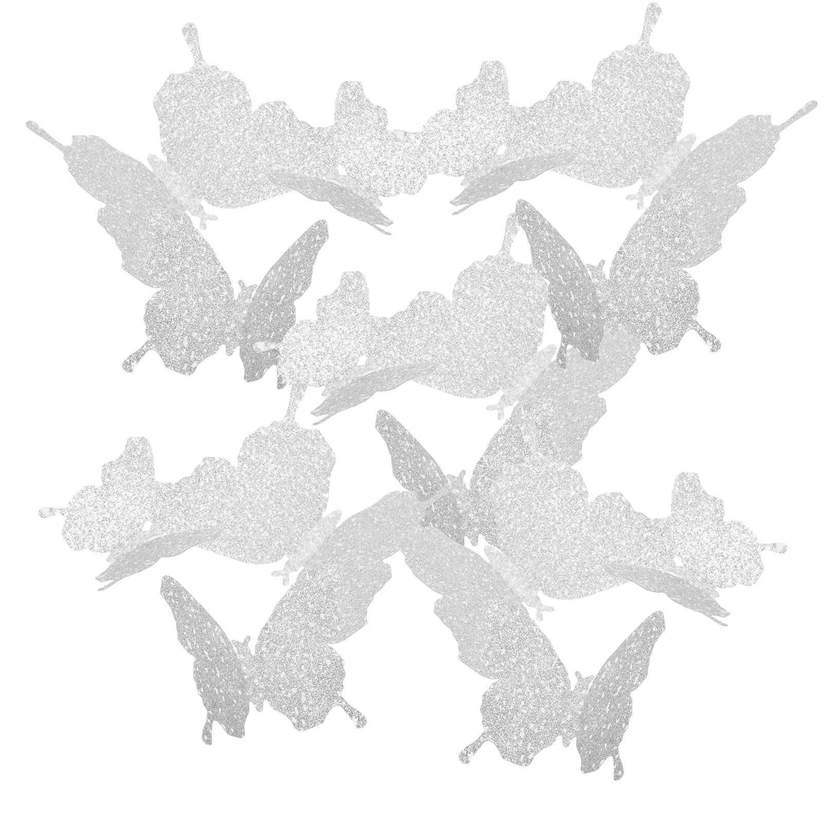 

Wall Butterflies Stickers Decor Sticker 3D Decals Decal Mural Decorative Glitter Wedding Decoration Cake Gold Pvc Home decor