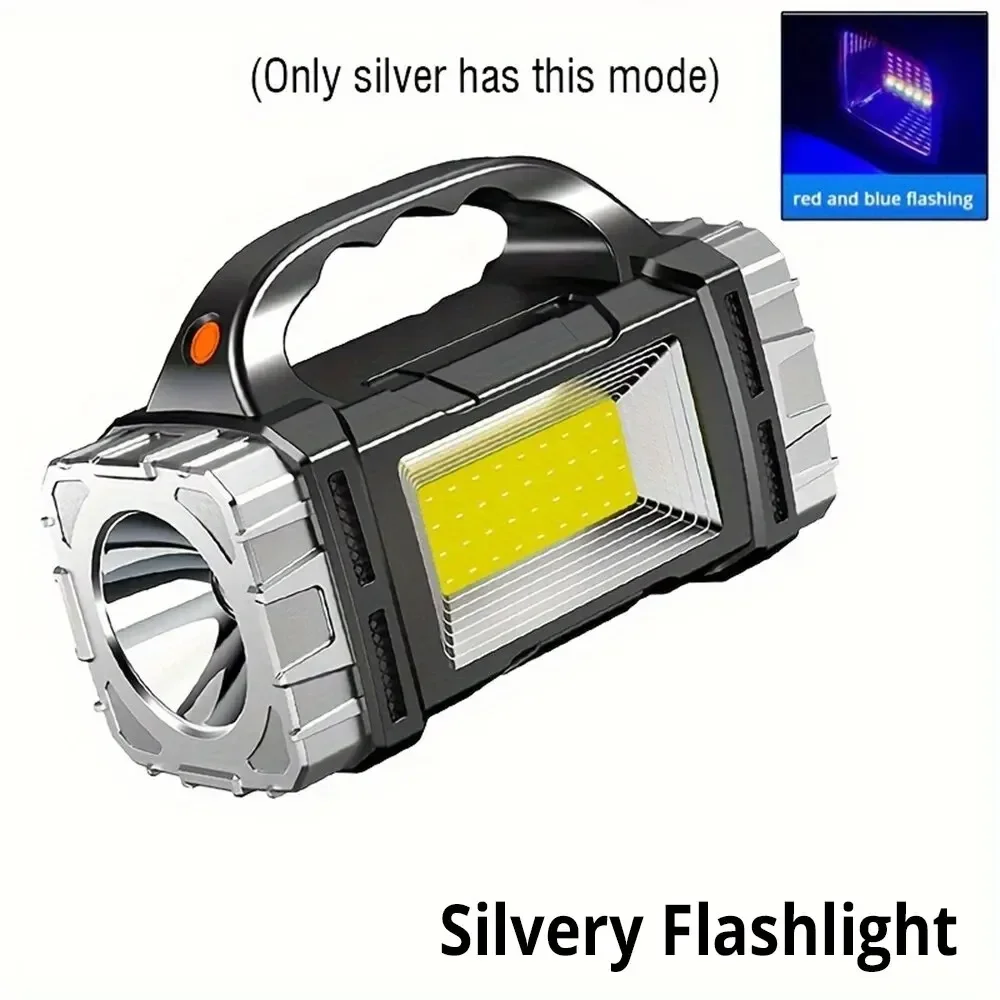 

Многофункциональный Светодиодный Фонарик, 7 Режимов, Перезаряжаемый На Солнечной батарее/USB, Водонепроницаемый, Для Кемпинга