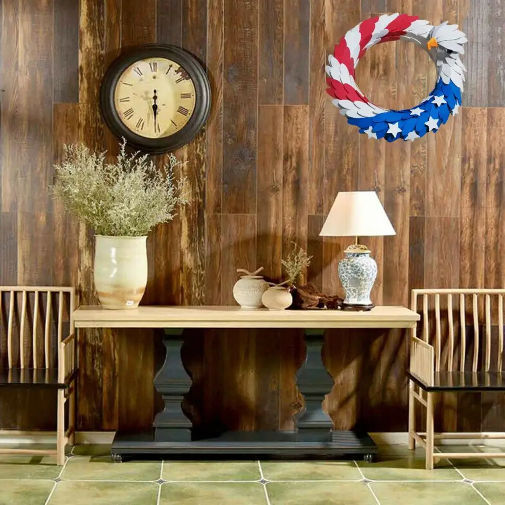 

DIY Patriotic Eagle Wreath Garland Decor for Front Door Election Vote President