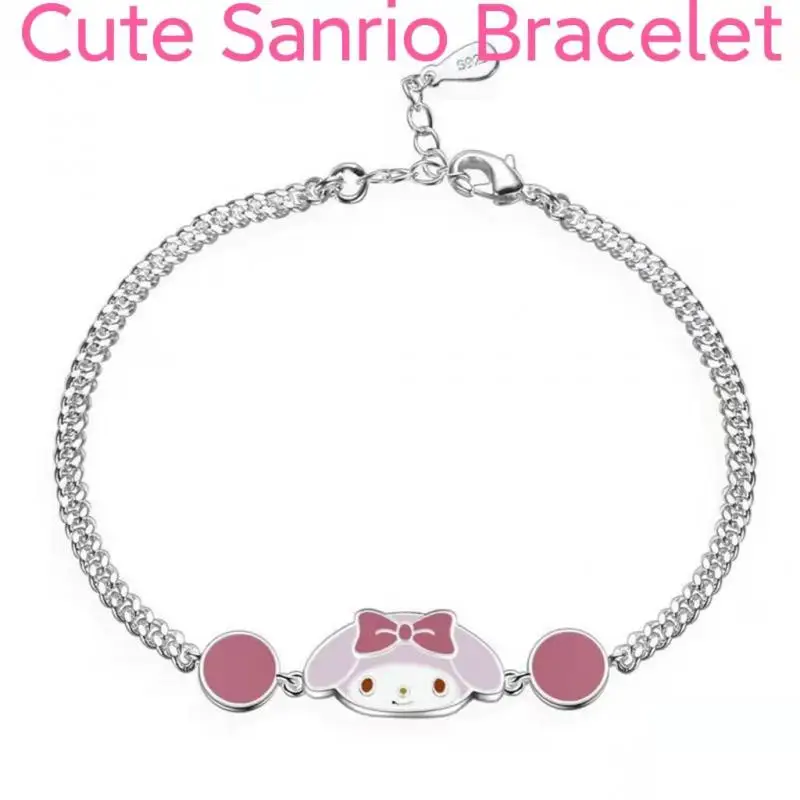 

Милый браслет Sanrios, милый браслет Kuromi My Melody Cinnamoroll из мультфильма, аниме, браслет для пар, игрушки для девочек, подарки на день рождения