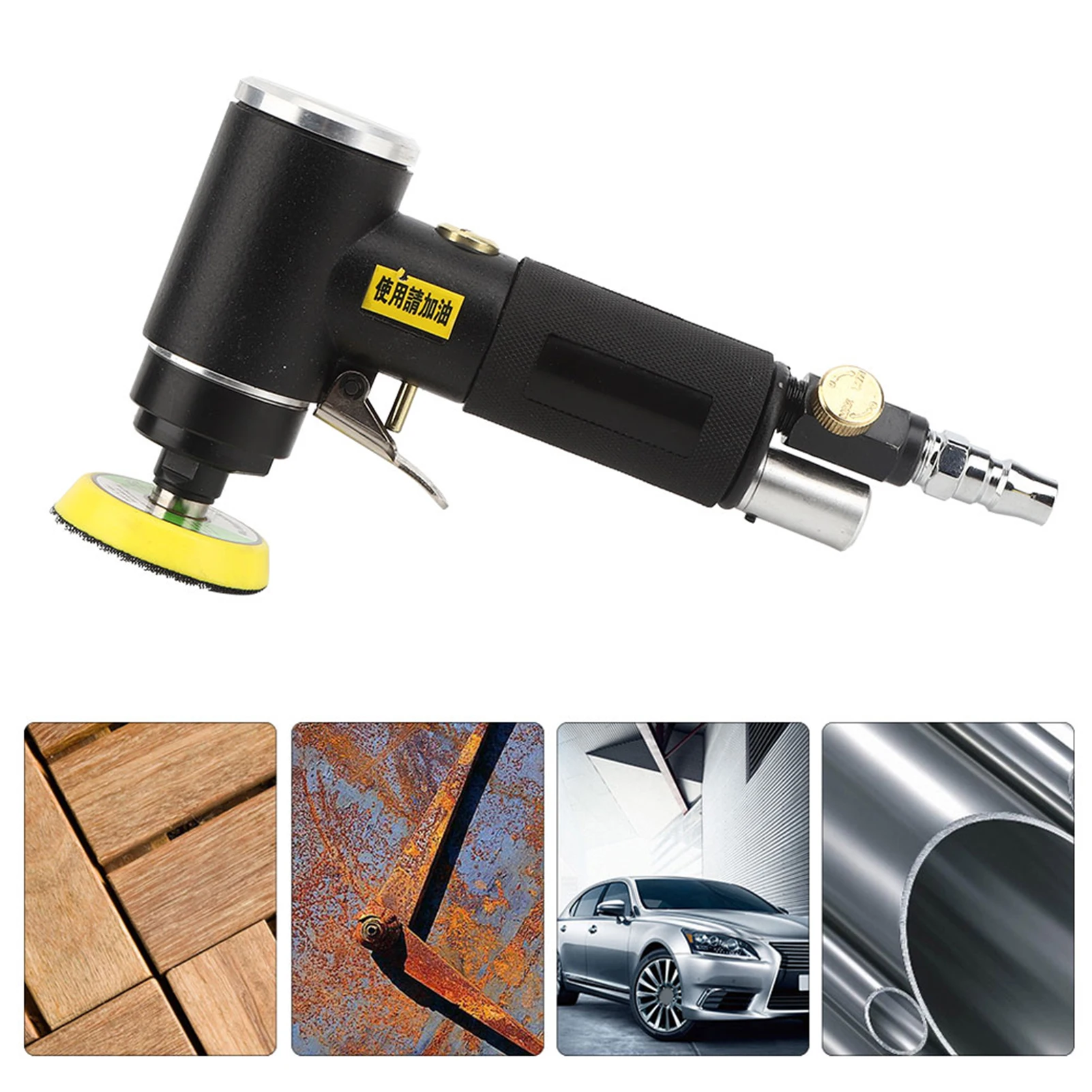 Фото Пневматическая мини-шлифовальная машина Orbit Air Sander 1/2/3 дюйма для полировки автомобилей, высокоскоростной пневматический полировальный инструмент №5