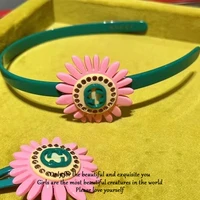 luxury brand korean accessories pink sunflower star same cute style energetic and cute delicate childrens gifts wholesale