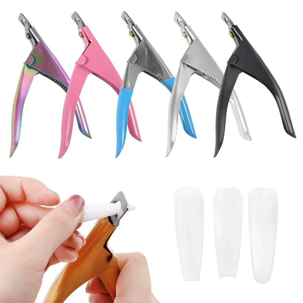 

Professional Nail Art Clipper Type U Word Tips Edge Cutters Manicure Stainless Steel Nail Cut Nail Clippers