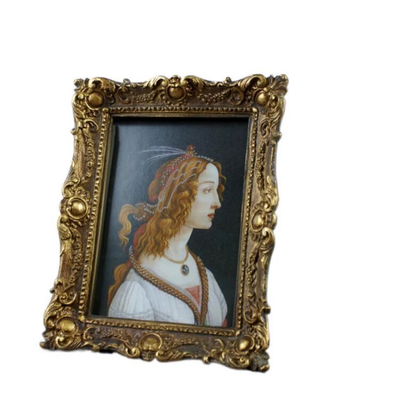 

American Photo Frame Resin Retro European Decoration Personality Creative Wall Hanging Classical Photo Frame Desktop Wall