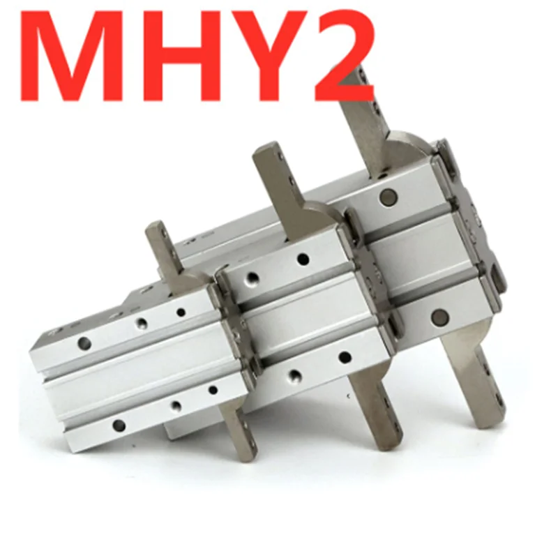 

Двухсторонний пневматический захват MHY2 10D 16D 20D 25D SMC Размер Y-типа 180 градусов Угловые алюминиевые зажимы с отверстием 10-25 мм