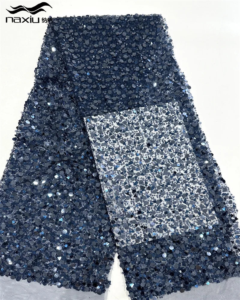 Madison африканские блестки для жениха кружевная ткань с бисером 5 ярдов 2024 высокое