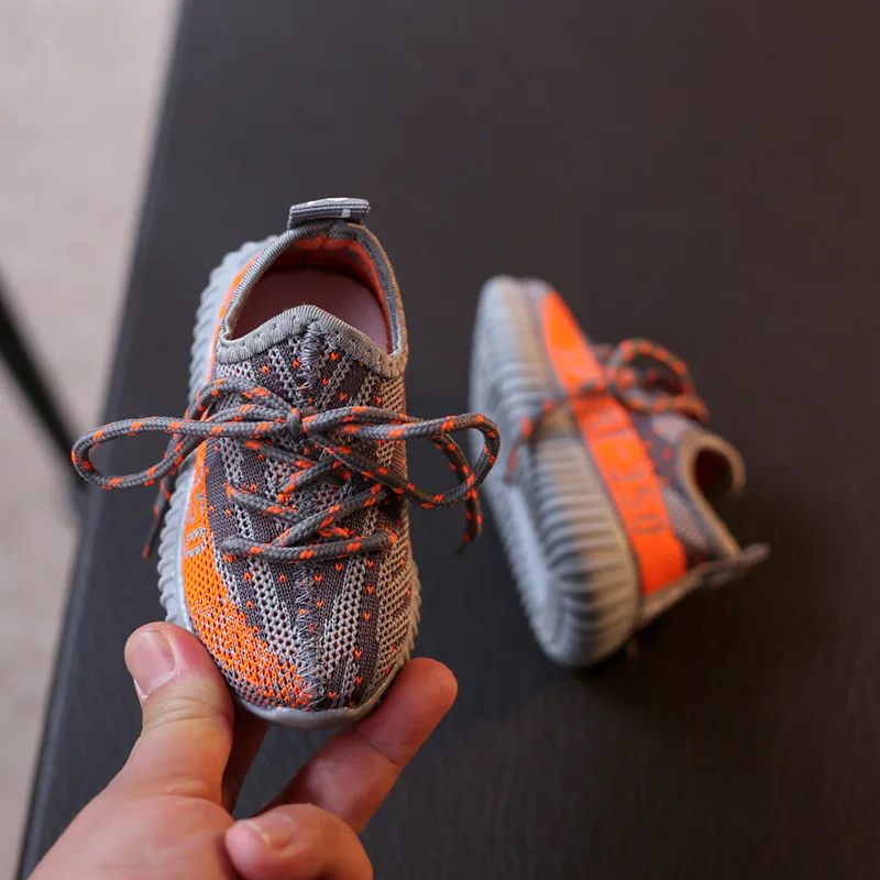 

Кроссовки детские из дышащего сетчатого материала, модная удобная весенняя обувь для малышей, для мальчиков и девочек