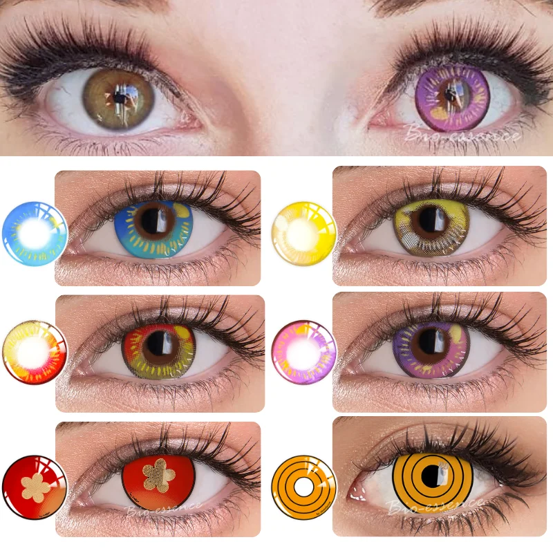 

Bio-essence Cosplay Color Contact Lenses for Eyes Anime Accessories Makima Lenses Power Anime Lenses Hu tao Lenses Pink Lenses