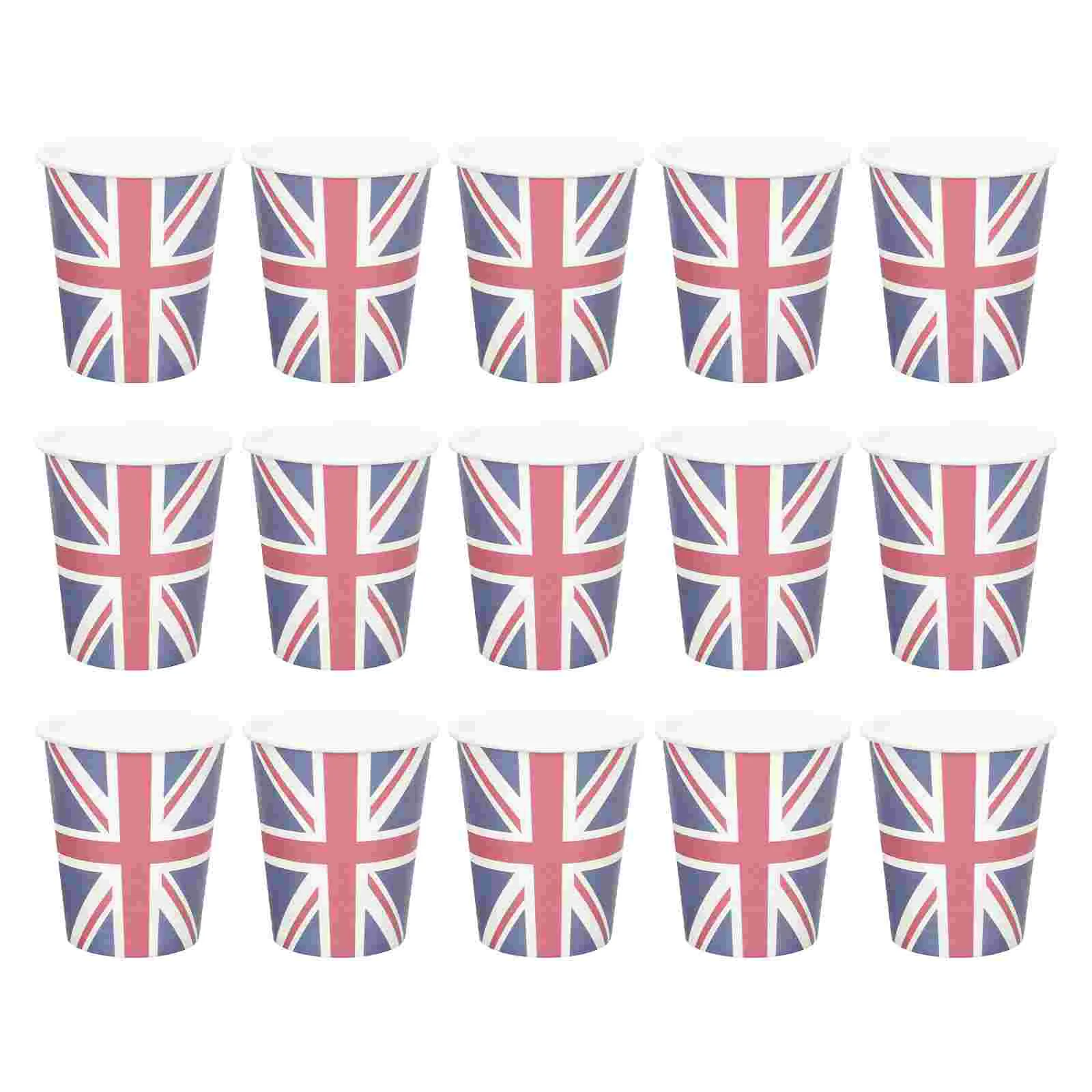 

Cups Union Paper Jack Party Jubilee Flag Platinum Britishsupplies Decorations Tableware Cup Britain Uk Water Disposable Great