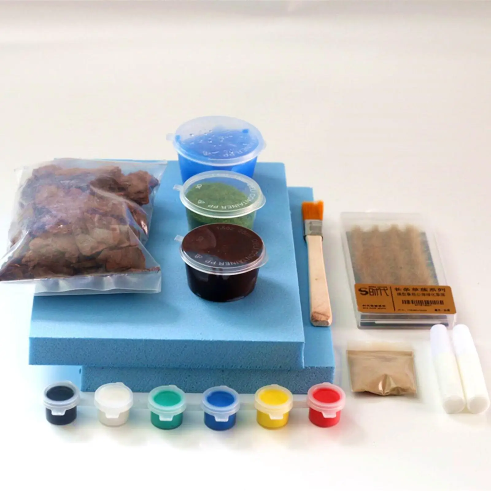 

DIY модель железнодорожного пейзажа искусственная трава для поезда Железной дороги Аксессуары