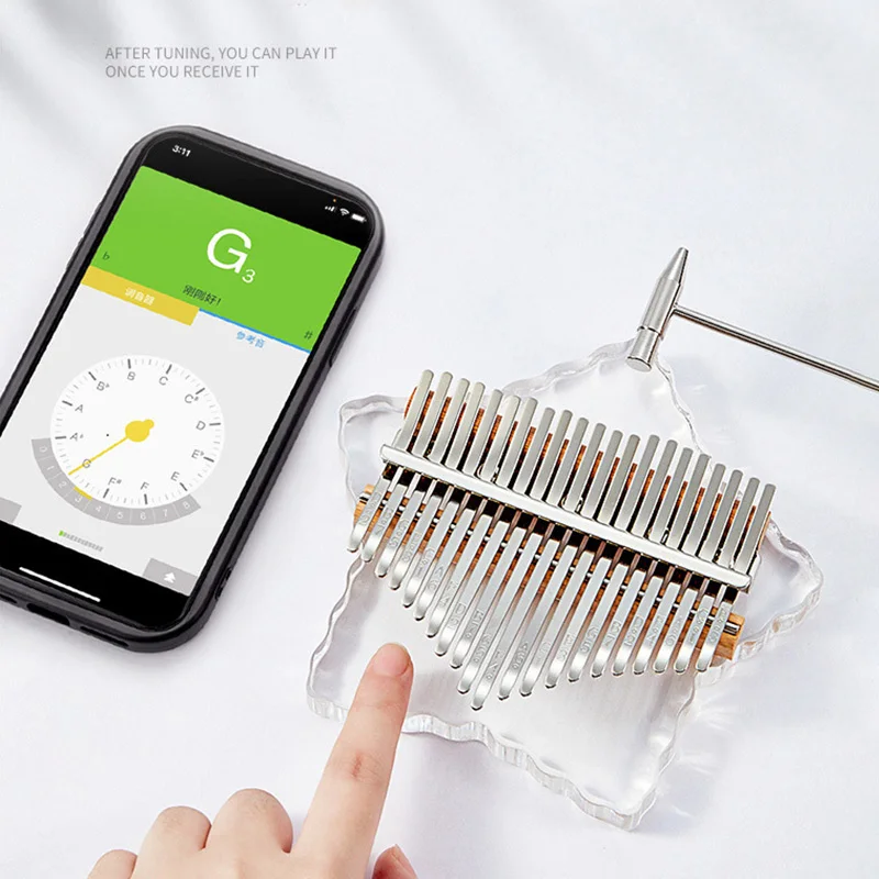 Hlру калимба 17 21 клавиш пианино для большого пальца Хрустальный акриловое детский
