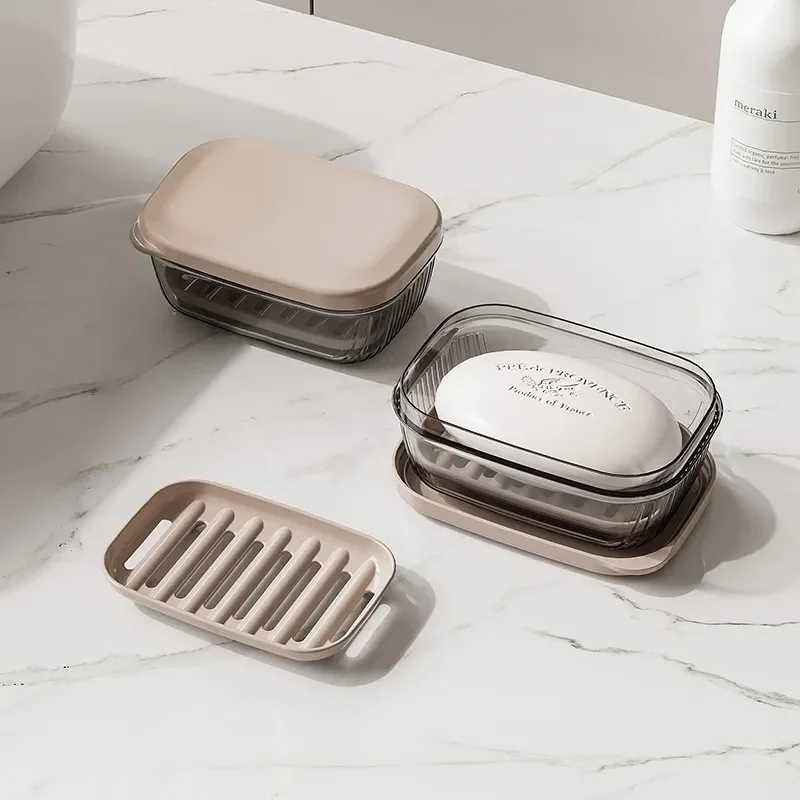 

Travel Soap Dish With Drain Water Bathroom Supplies Portable Gadgets For Traveling Holder Container Accessories Case Storage Box