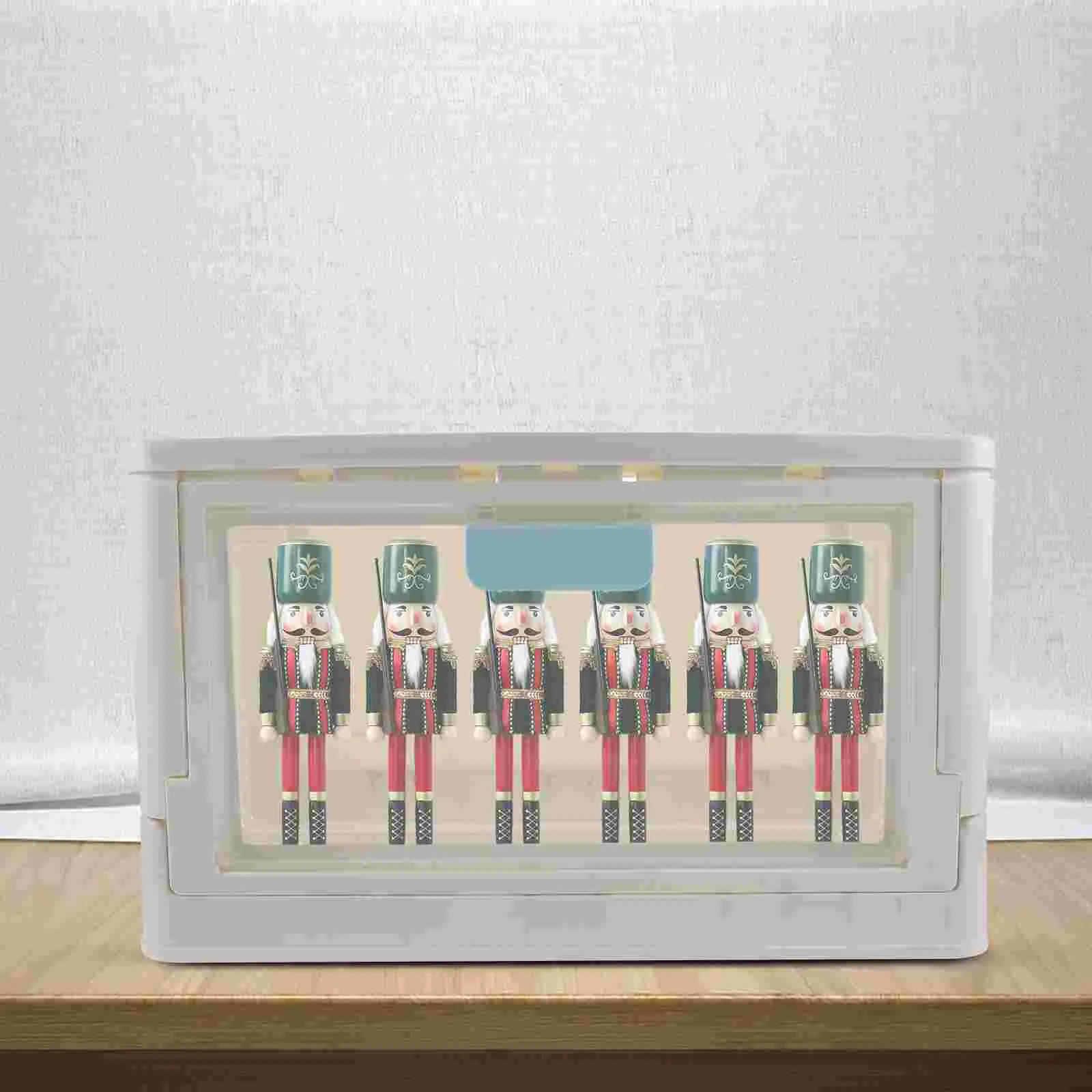 

Storage Bins Plastic Lid Barrel Stackable Organizer Home Supplies Folding Container Case