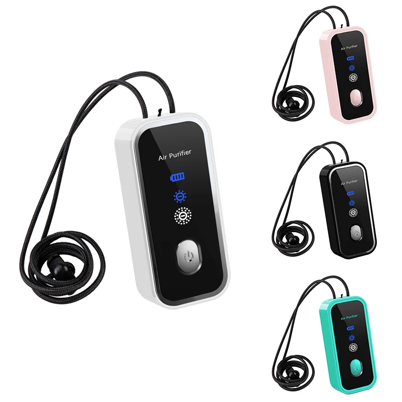 

Personal Wearable Air Purifier Necklace Mini Portable Air Freshner Ionizer Negative Ion Generator For Adult/Kids
