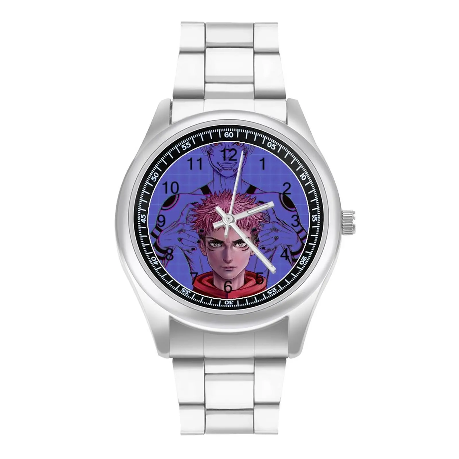 

Sukuna Behind Yuji Itadori Quartz Watch Jujutsu Kaisen Design Original Wrist Watch Steel Promotion Home Girl Wristwatch