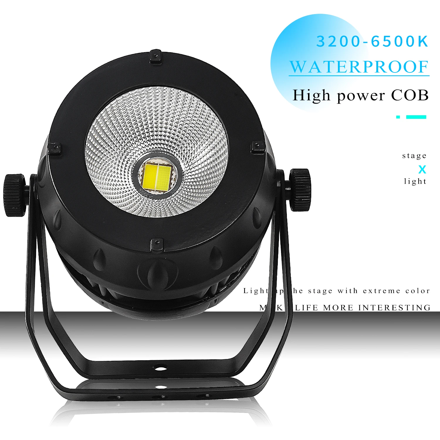 

Outdoor Waterproof COB LED 100W 200W Warm Cool White 2IN1 DMX512 Stage Effect Lighting For Outdoor Wedding Show DJ Disco