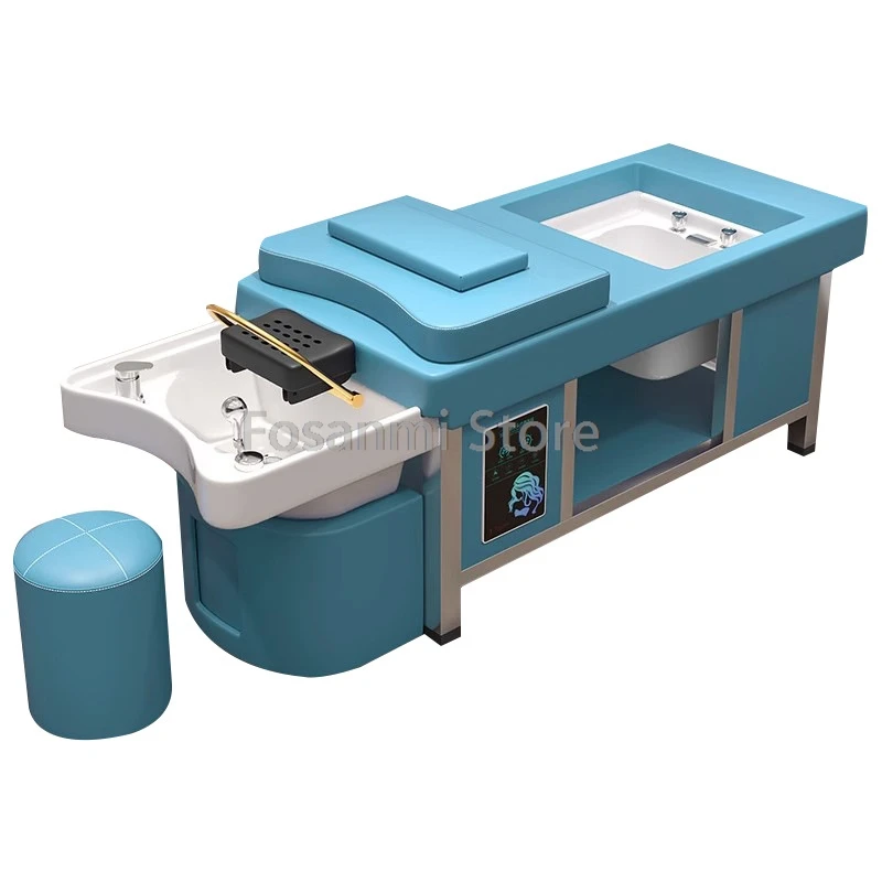 Массаж головы шампунь кровать стул для мытья волос циркуляция воды уход за