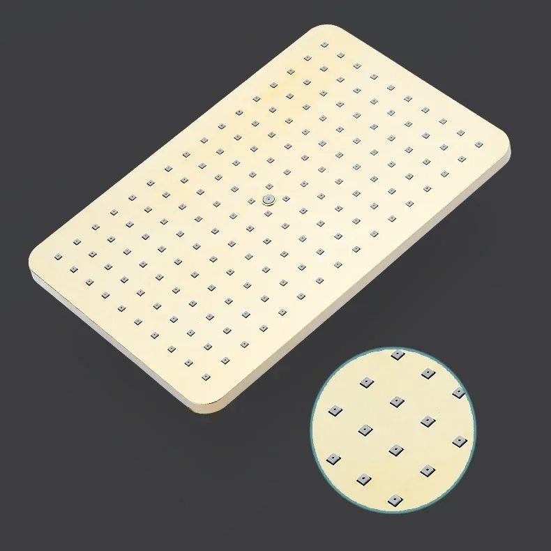 Цифровой золотой смеситель для душа дома и отеля с дождевой системой ванной