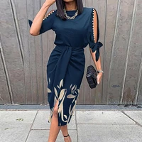 autumn sexy office dress 2022 fashion lady print bodycon low cut elegant beach party casual ruched dresses for women robe femme