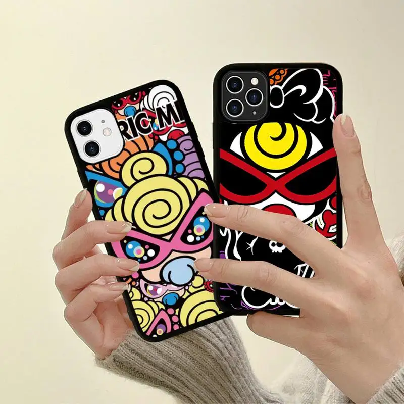 

Japan Fashion hysteric mini Phone Case Silicone PC+TPU Case for iPhone 11 12 13 Pro Max 8 7 6 Plus X SE XR Hard Fundas